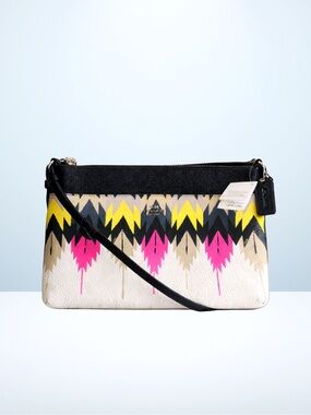 Coach Coachella Hawk Feather East West Crossbody Bag 2015 Festival NWT